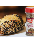 Baker's Choice Black & White Sesame Seeds - For Baking And Cooking - All Natural Food Seasoning - Resealable Container - Gluten Free, Kosher - 4 Oz. (113g)