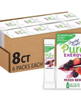 Crystal Light Pure Energy Mixed Berry Drink - 48 ct Pack - 8 Boxes of 6 Packets