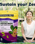 Wilderness Poets Organic Pistachios  Bright Green Pistachio Nut Halves No Salt No Shells Grown in California 2 Pound