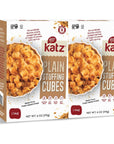 Katz Gluten Free Plain Stuffing Cubes Create Your Stuffing Mix For Your Holiday And Everyday Cooking Needs With No Artificial Flavors Colors Or Preservatives Dairy Free Soy Free Nut Free Kosher 2Pack 6 Oz