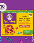 Annie's Organic Bees, Bugs, and Butterflies Fruit Flavored Snacks, 10 Pouches, 7 oz.