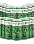 Fever Tree Premium Ginger Ale  Premium Quality Mixer and Soda  Refreshing Beverage for Cocktails  Mocktails 150ml Bottle  pack of 16 2 x 8 packs