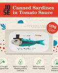 Canned Sardines in Tomato Sauce by Jose Gourmet Wild Caught Portuguese Sardines Canned Fish in Tomato Sauce Omega 3 Fair Trade 125g Can Pack of 3