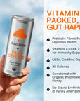 Immune Support  Gut Health Daily Defense by Cloud Water wVitamin C Vitamin D3 Zinc  Prebiotic Soda Flavored Sparkling Water Cans Blood Orange  Coconut Flavor Organic 12 Pk 12 FL oz