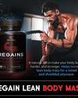 HGH Supplements for Men & Women - Regains Natural Anabolic Muscle Growth Building & Human Growth Hormone for Men, Muscle Builder for Men, Muscle Recovery Post Workout Supplement, 60 Protein Pills