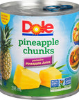 Dole Pineapple Chunks 398 ml135 oz Can Imported from Canada