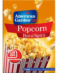 American Garden Microwave Hot N Spicy Popcorn, Gluten-Free, - 273g