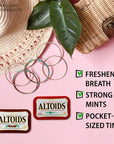 Altoids Curiously Strong Mints Variety Pack of 42 each of Altoids Peppermint and Altoids Cinnamon Mints  Favorite Flavors of Altoids Breath Mints  Bundle with Ballard Products Pocket Bag