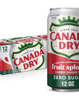 Canada Dry Zero Sugar Cherry Gingerale Fruit Splash 12oz Pack of 12