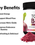 Force Factor Total Beets Energy Drink Mix, Superfood Beet Root Powder with Nitrates to Boost Energy and Support Circulation, Blood Flow, Nitric Oxide and Stamina, Heart Health Supplement, 30 Servings