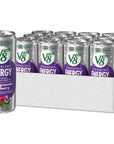 V8 Energy Sparkling Pomegranate Blueberry Juice Energy Drink 115 fl oz Can 12 Pack