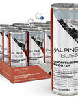 Alpine Bliss Energy Drink with Ginger Root Tyrosine and Saffron Extract Clean Focus and Mental Clarity Number 1 Energy Drinks Excellence Awards Winner 2024 Berry Flavor 12 Pack