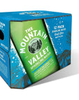 THE MOUNTAIN VALLEY NATURAL PURE FINE Sparkling Spring Water 1 L Pack of 12