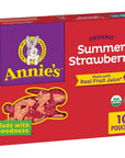 Annie's Organic Bunny Fruit Flavored Snacks, Summer Strawberry, Gluten Free, 10 Pouches, 7 oz.