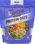 Bobs Red Mill Organic Protein Oats  32 oz Pack of 4 Non GMO Gluten Free Whole Grain