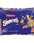 MaltOMeal Smores Breakfast Cereal Smores Cereal with Honey Graham Squares and Chocolatey Puffs and Marshmallow Bits Large Cereal for Family 24 OZ Resealable Cereal Bag