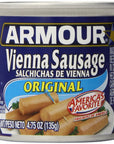 Armour Original Vienna Sausage  475 oz  18 pk