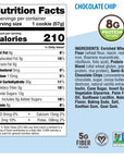 Lenny & Larry's The Complete Cookie Snack Size, Chocolate Chip, Soft Baked, 8g Plant Protein, Vegan, Non-GMO 2 Ounce Cookie (Pack of 12)