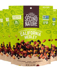 Second Nature California Medley Trail Mix  12 oz Resealable Snack Pouches Pack of 6  Certified GlutenFree Snack Nut Trail Mix to Satisfy Hunger