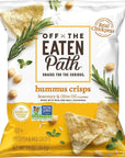 Off The Eaten Path Hummus Chips, Rosemary & Olive Oil, 1.25oz (Pack of 16)