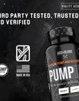 Axe & Sledge Supplements PUMPIES Nitric Oxide Booster with VasoDrive-AP and Nitrosigine, Increase Pumps, Performance, and Recovery, 20 Servings, 100 Capsules