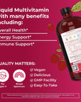 Multivitamin for Women, Men & Kids by MaryRuth's | Liquid Morning Multivitamin | Mens, Womens Multivitamin| Vitamin A C D E B6 B12 Biotin Zinc | Beauty | Vegan | Non-GMO | Gluten Free | 15 Servings