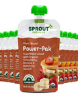 Sprout Organic Baby Food, Stage 4 Toddler Pouches, Strawberry Banana & Butternut Squash Power Pak, 4 Oz Purees, Pack of 12