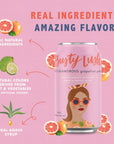 Busty Lush SHES GLAMOROUS NonAlcoholic Grapefruit Paloma Craft Mocktails feat Grapefruit Lime and Agave 8 Pack