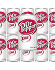 Diet Dr Pepper Mini Cans 75oz Cans Pack of 10 with Bay Area Marketplace Napkins