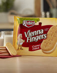 Keebler Cookies Vienna Fingers Sandwich Cookies Creme Filled 142 oz Tray