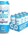 C2O Original Coconut Water 163 FL OZ Pack of 8