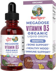 MaryRuth's Vitamin D3 Liquid Drops | Megadose 4000 IU | USDA Organic Liquid Vitamin D Spray for Adults & Kids | Immune Support & Bone Health | Vegan | Gluten Free | Non-GMO | 30 Servings