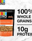 KIND HEALTHY GRAINS Granola, Healthy Snack, Peanut Butter Granola Clusters, 10g Protein, Snack Mix 11 OZ (3 Pack)