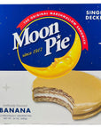 Moon Pie Single Decker Original Marshmallow Sandwich  Banana  12 Count Box