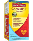 Nature Made CholestOff Complete, Dietary Supplement for Heart Health Support, 120 Softgels, 20 Day Supply