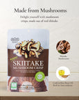 OHS Shitake Mushroom Crisps (Pack of 8) - Vegetable Chips. Traditional Healthy Korean Snack