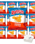 Ruffles Potato Chips 1oz Pack of 10 Cheddar and Sour Cream 10ct