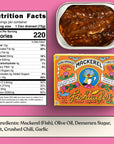 Fishwife Slow Smoked Mackerel 3Pack 37 Ounce  Gluten Free  High Protein  HandPacked with Crushed Chilis and Garlic