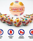 Smarties Lollipops  2 Pound Bag of Original Flavors Individually Wrapped Bulk Smarties Lollies Vegan Friendly and Gluten Free Candy Approx 100 Count