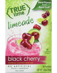 True Black Cherry Limeade Drink Mix 10 Count Pack of 4