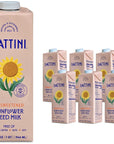 Lattini Unsweetened NonDairy Sunflower Milk  PlantBased Vegan Sustainable NonGMO  Allergen Free Milk Alternative 32 fl oz Pack of 6