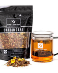 Pure And Easy Tea Cardio Care Supports Healthy Heart  Blood Pressure 100 Natural Herbal Infusion Wellness Tea CaffeineFree Loose Leaf Tea Blend 100g354oz