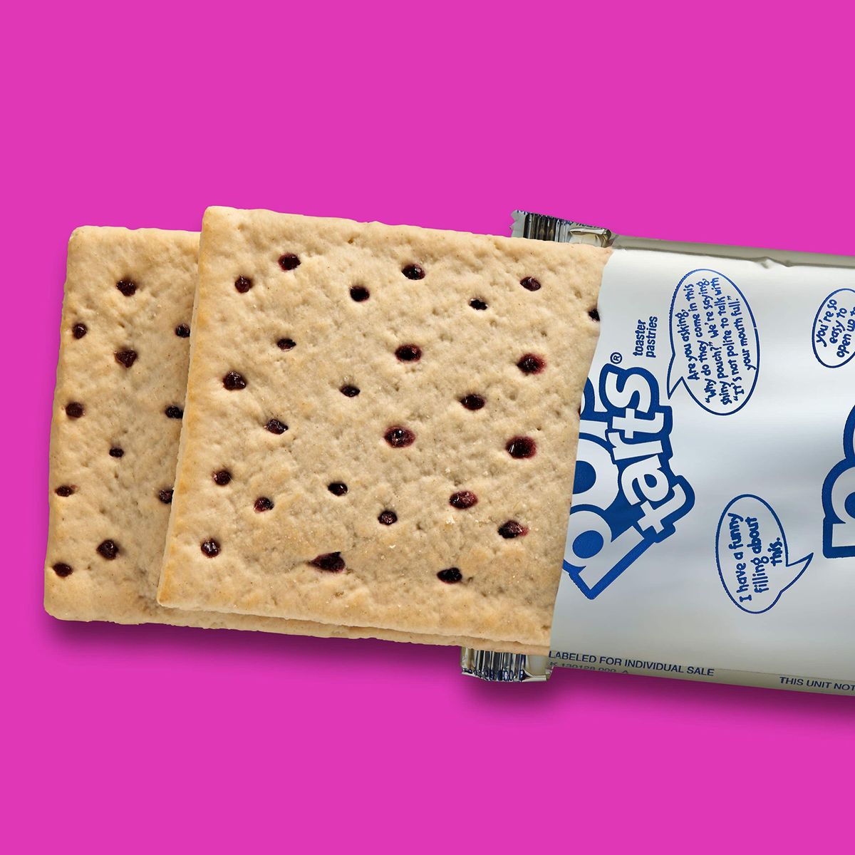 PopTarts Breakfast Toaster Pastries Unfrosted Blueberry Flavored 147 oz 8 Count