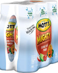 Motts Mighty Flying Fruit Punch Juice Drink 8 Fl Oz Bottles 24 Count 4 Packs of 6