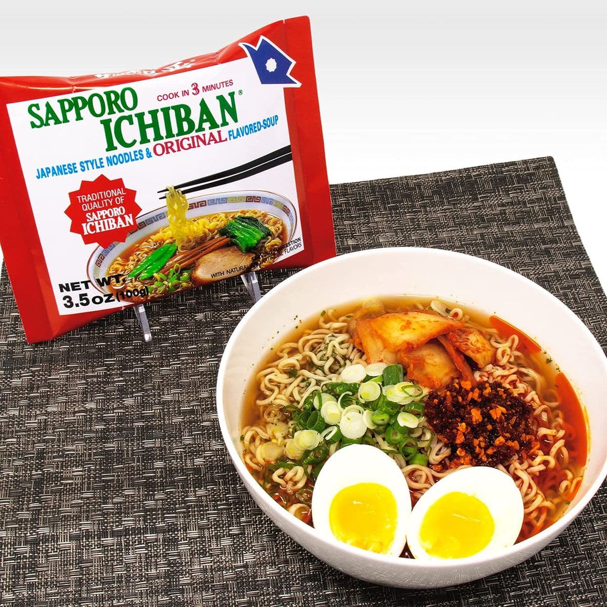 stickerless New SAPPORO ICHIBAN Ramen Noodles Original Soy Sauce Flavor No1 Tasting Japanese Instant Noodles 35 Oz 24 pouches