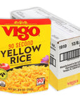 Vigo 90 Second Yellow Rice with Extra Virgin Olive Oil 88 Ounce Pack of 12