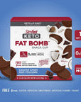 SlimFast Keto Fat Bomb Snack Cup, Coconut Cream Dark Chocolate, Keto Snacks for Weight Loss, Low Carb with 0g Added Sugar, 14 Count Box (Packaging May Vary)