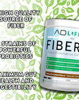 Project AD Fiber+ Vegan Fiber Supplement Powder, Supports Gut Health and Digestive Regularity (Mango, 16.4 oz)