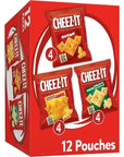 Cheez-It Cheese Crackers, Baked Snack Crackers, Lunch Snacks, Variety Pack, 12.1oz Box (12 Packs)