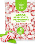 Arcor Starlights Peppermint Hard Candy Naturally Flavored 2Pound Bag About 180 Pieces